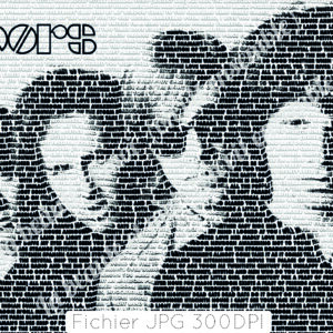 Jim Morrison and The Doors, printable poster