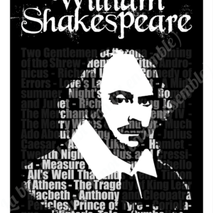 William Shakespeare poster, printable JPG files
