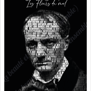 Charles Baudelaire by Les Fleurs du mal - printable poster