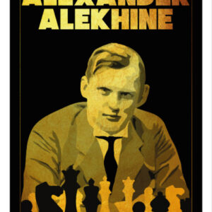 Printable poster of Alexander Alekhine, World Chess Champion