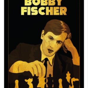 Printable poster of Bobby Fischer, World Chess Champion