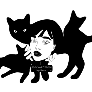 Printable poster Black Cat Girl