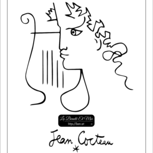 Poster Jean Cocteau - The Testament of Orpheus, drawing to download and print