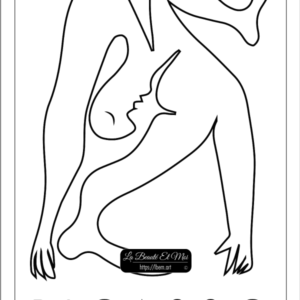Poster Pablo Picasso - The acrobat, drawing to download and print